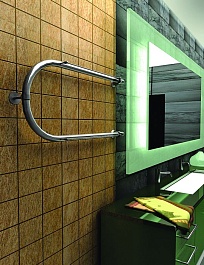 Тера Полотенцесушитель "П-образный с полкой 400х500" ПСВ-04-01 – фотография-3